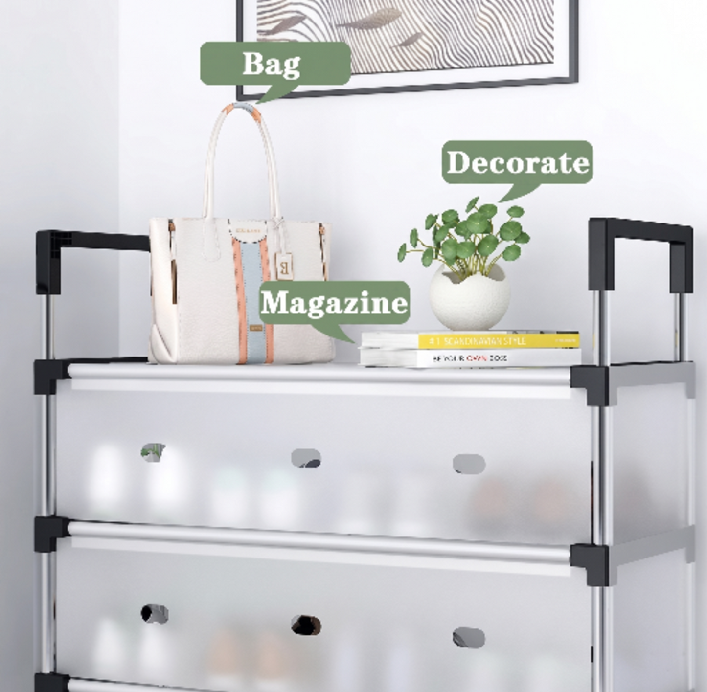 Dustproof Shoe Organizer Rack – Multi-Tier
