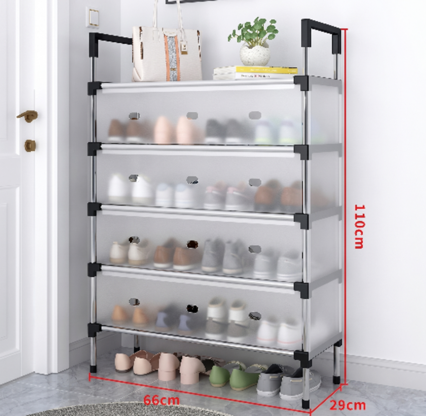 Dustproof Shoe Organizer Rack – Multi-Tier