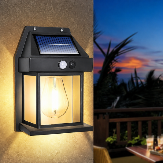 Solar LED Wall Light with Motion Sensor