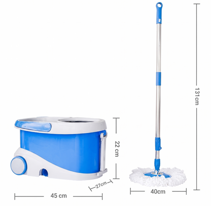 Spin Mop and Bucket Set – 360° Self-Wringing