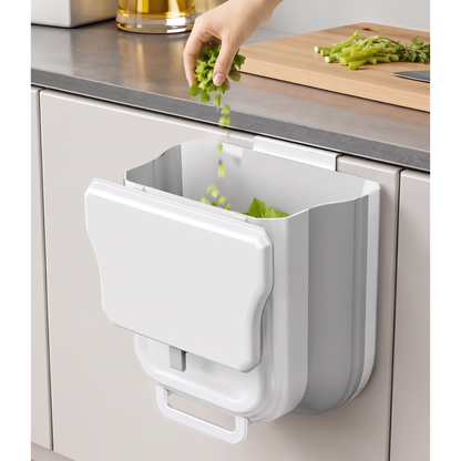 Wall Mounted Foldable Trash Bin – No-Drill