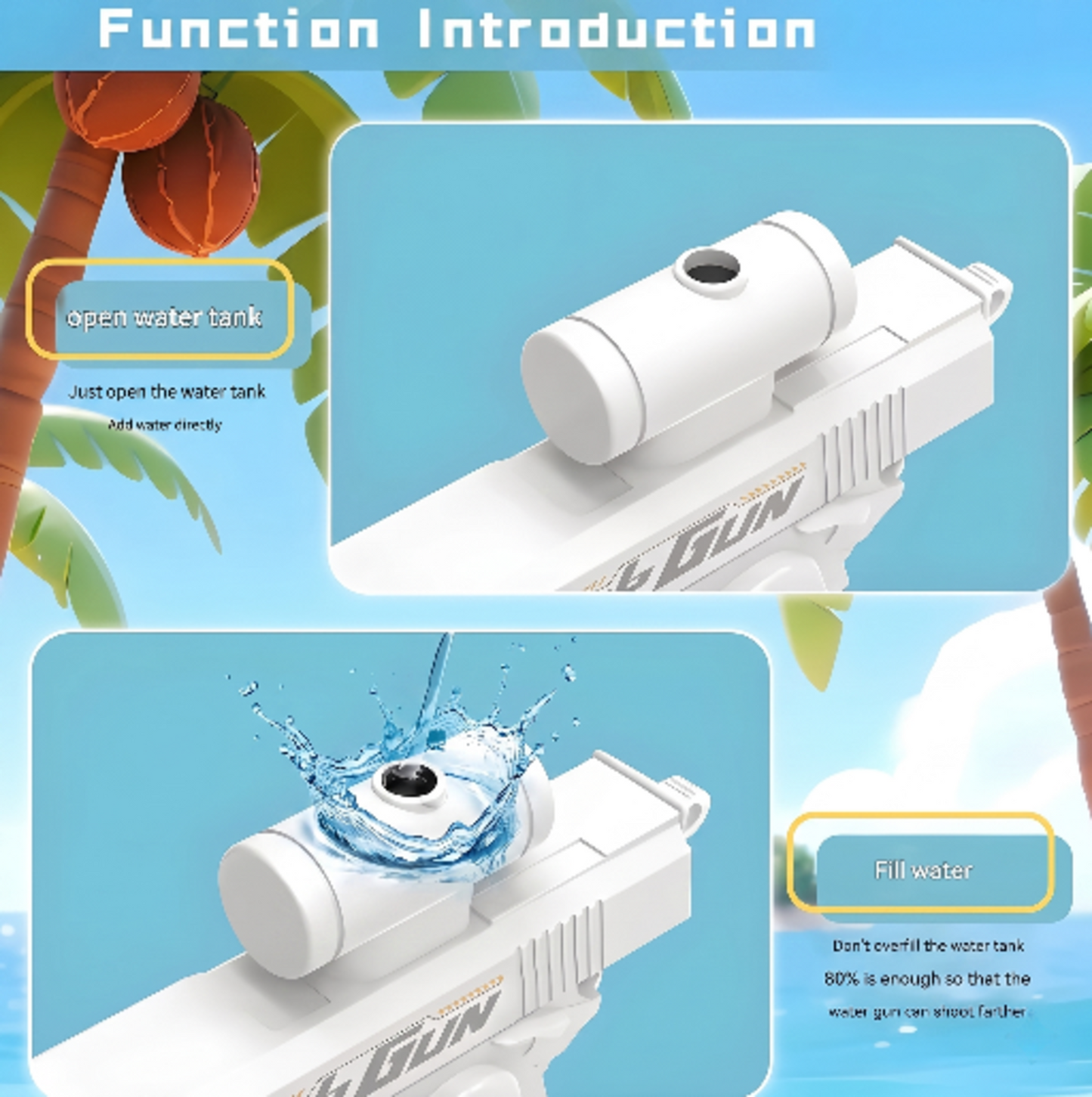 Prank Reverse Water Gun – Self-Soaking Squirt Toy