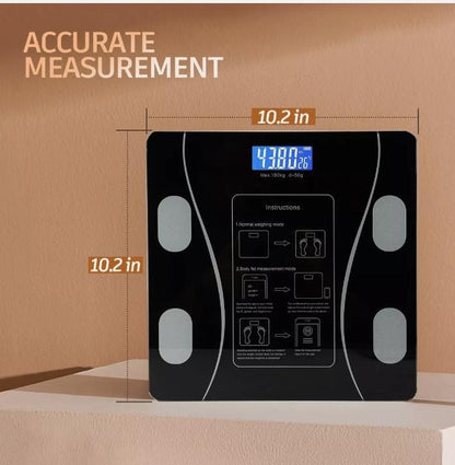 Smart Bluetooth Weight Scale – Digital, BMI